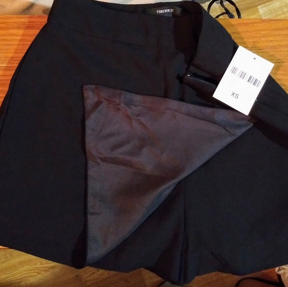 Forever 21 Skort Black XS Brand new w/ tags